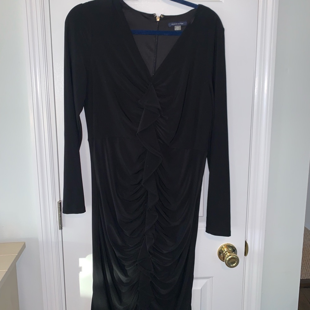 Tommy Hilfiger Long Sleeve Black Sheath Dress